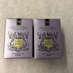 Lord Jones Acid Mantle Repair Moisturizers 15 ml each, lot of 2, NEW!